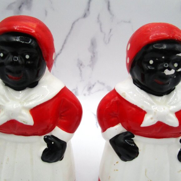 Vintage Americana Black Chef Cook Baker Salt and Pepper Shakers Salt and Pepper - Picture 2 of 10